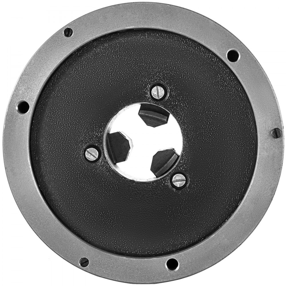VEVOR K11-100 4" Lathe Chuck, Self-Centering Metal 3-Jaw Chuck, Includes Two Jaw Sets, Suitable for Grinding and Milling Machines