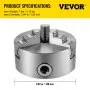 VEVOR K11-100 Lathe Chuck 4" ,Metal Lathe Chuck  Self-centering 3 Jaw ,Lathe Chuck With Two Sets Of Jaws, for Grinding Machines Milling Machines