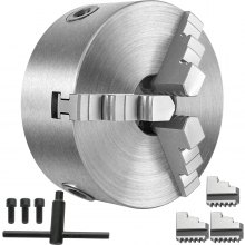 VEVOR K11-125 " 3 Jaw Lathe Chuck Self centering Cast Iron Design External Jaw CNC Chuck Wood Turning Grinding Machine Harden Steel Milling Machine Semi-steel