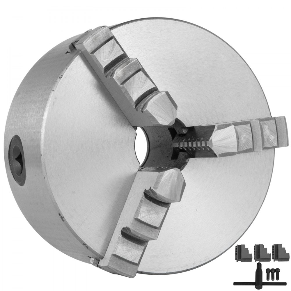 K11-130 5" 3 Jaw Lathe Chuck Reversible Jaw Plain Back Lathe Chuck Design Hot