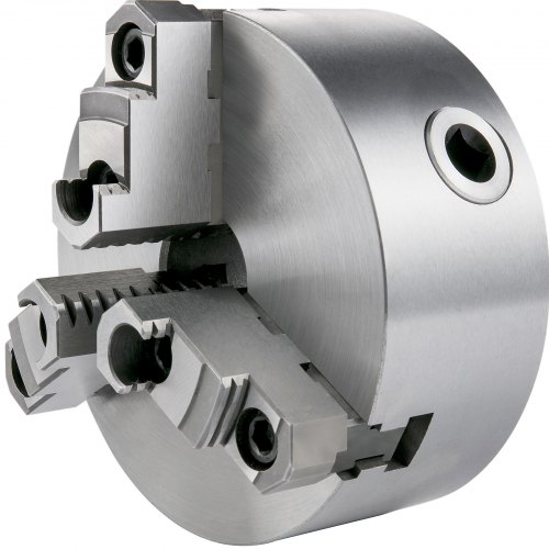 VEVOR Metal Lathe Chuck 6" 3 Jaw Lathe Chuck K11 Self-centering Chuck for Wood Lathe 0.003" TIR Chuck 2-1/4-8 Adapter Semi-Finished Metal Lathe Chuck Turning Machine Accessories for Milling Machines