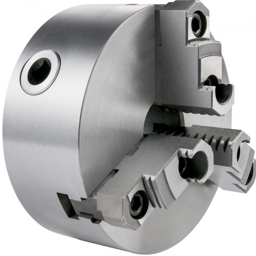 thumbnail image 2 of INTBUYING 6 Inch 3-Jaw Self-Centering Lathe Chuck – K11-160A, Plain Back, Cast Iron, Reversible Jaws 2 of 5