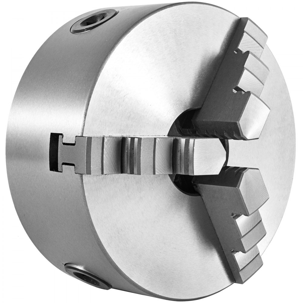 VEVOR K11-250 Lathe Chuck 10" Metal Lathe Chuck Self-centering 3 Jaw Lathe Chuck With 2 Sets Of Jaws for Grinding Milling Machines