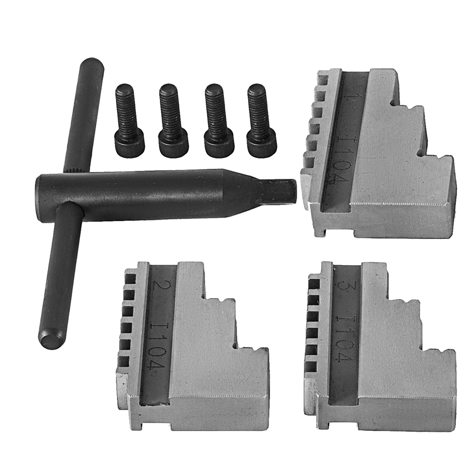 Lathe Chuck K11-80 80mm 3 Jaw Reversible Grinding Machine Jaws Adjustment