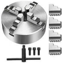 VEVOR K12-125 125mm 5 Inch 4 Jaw Lathe Chuck Reversible Self Centering CNC Milling Cast Iron