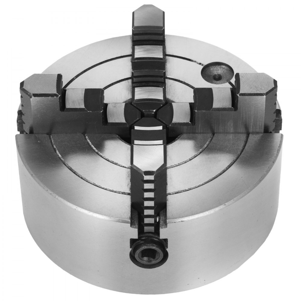 Torno Chuck K72-160 6" 4 Mordaza 160mm Diseño Independiente Precisamente Hierro Fundido