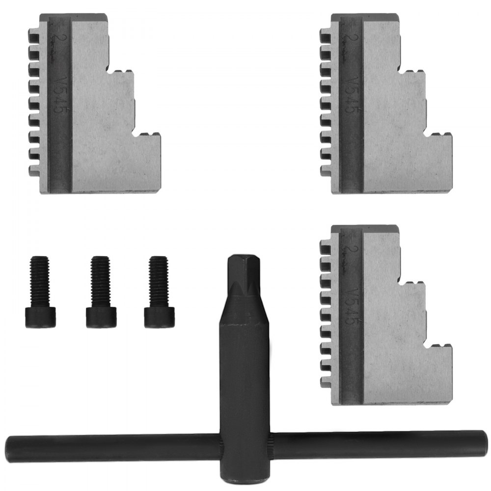 Torno Chuck K72-160 6" 4 Mordaza 160mm Diseño Independiente Precisamente Hierro Fundido
