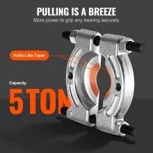 VEVOR 14 Piece Bearing Puller Set, 5 Ton Bearing Separator, Pinion Wheel Bearing Removal Kit with 2" and 3" Jaws, Wheel Hub Axle Puller Set, Heavy Duty Bearing Splitter Tool Kit with Case