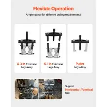 14 PCS Bearing Puller Set Bearing Separator Splitter Tool with Case 5 Ton