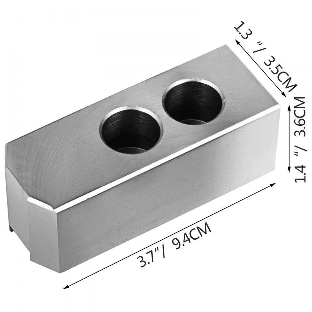 8" Soft Jaws 1.5mm x 60° for Hydraulic Chuck Precision External Jaw Steel