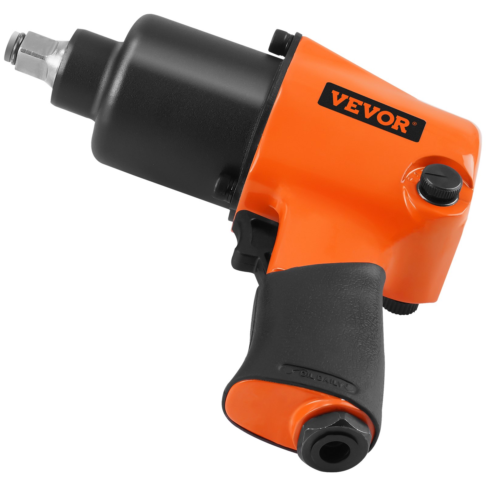 VEVOR Air Impact Wrench, 1/2" Drive Air Impact Gun Up to 880ft-lbs Nut-busting Torque, 7500RPM Lightweight Pneumatic Tool for Auto Repairs and Maintenance