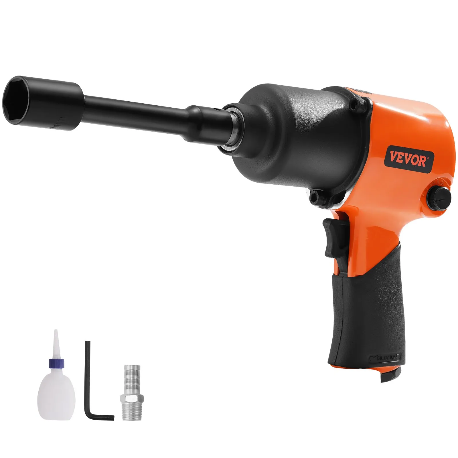 VEVOR Air Impact Wrench, 1/2" Drive Air Impact Gun Up to 880ft-lbs Nut-busting Torque, 7500RPM Lightweight Pneumatic Tool for Auto Repairs and Maintenance