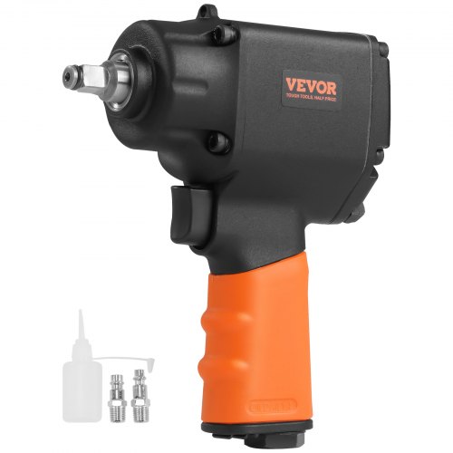 VEVOR Air Impact Wrench, 3/8-Inch Drive Air Impact Gun, Up to 690ft-lbs Nut-busting Torque, Lightweight Pneumatic Impact Wrench for Auto Repairs and Maintenance