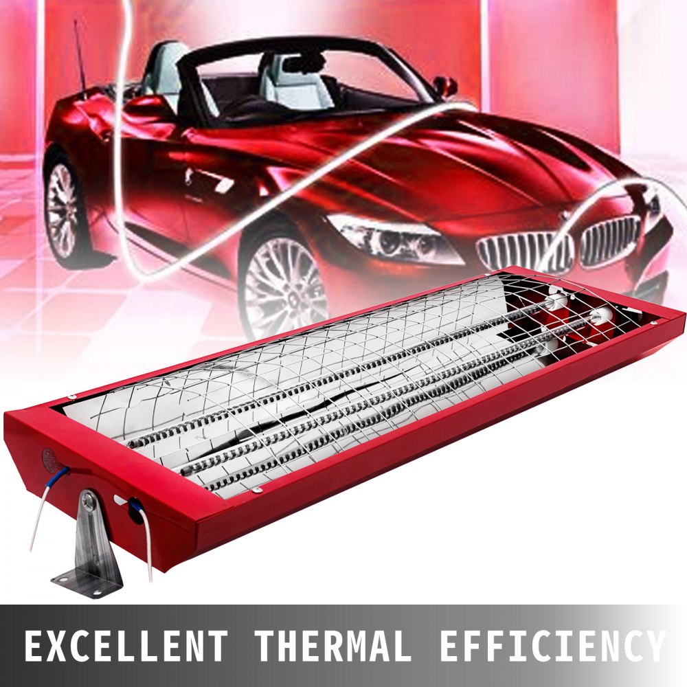Lámpara de curado de pintura infrarroja Lámpara para hornear Lámpara de calefacción automática 2kw 10set Cabina de pulverización