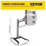 VEVOR 3000W Time Display Paint Baking Booth Infrared Paint Lamp Heater Light Sale