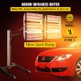 VEVOR 6000W Paint Curing Lamp, Infrared Curing Lamp, 110V Paint Baking Lamp, 60Hz Infrared Curing Light, Auto Body Heat Lamp with LED Display, Paint Curing Dryer Automatic Measurement for Baking Booth