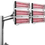 VEVOR Lámpara de curado de pintura de 6000 W, lámpara de curado por infrarrojos, lámpara para hornear pintura de 110 V, luz de curado por infrarrojos de 60 Hz, lámpara de calor para el cuerpo automático con pantalla LED, secador de curado de pintura, medición automática para cabina de horneado