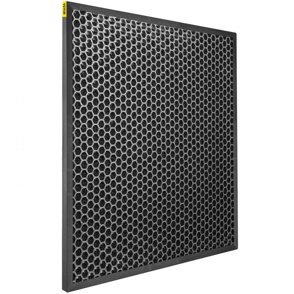 VEVOR HEPA Replacement Filter, 4pcs Active Carbon Air Filter, 16''x16'' Filter, High-Efficient Air Filter Replacement Set with Metal Mesh Cover