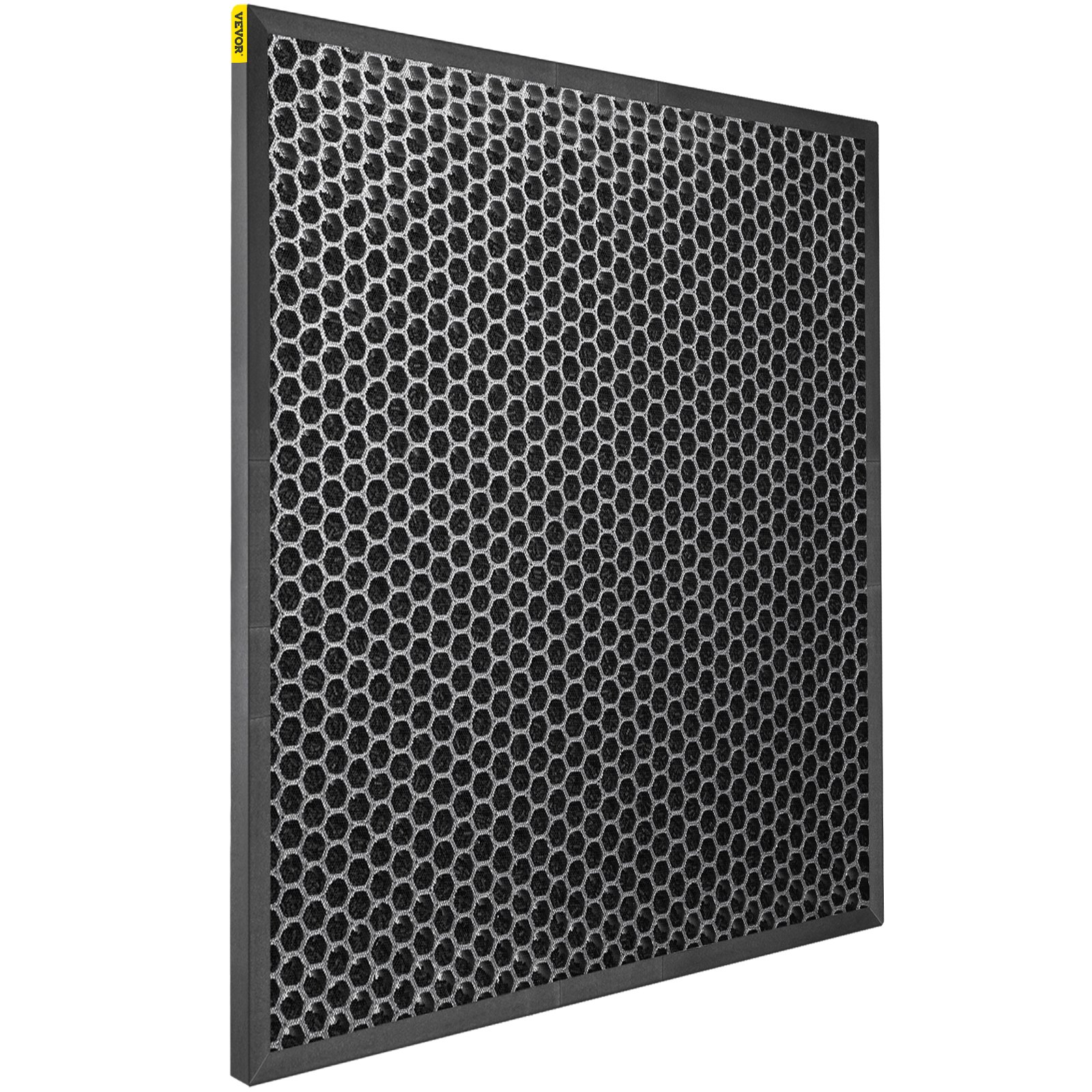 VEVOR HEPA Replacement Filter, 4pcs Active Carbon Air Filter, 16''x16'' Filter, High-Efficient Air Filter Replacement Set with Metal Mesh Cover