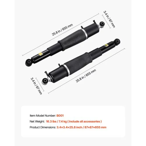 Pair Rear Air Strut Shock Absorber For Escalade Silverado Tahoe Yukon 23487280 Pair Rear Air Strut Shock Absorber For Escalade Silverado Tahoe Yukon 23487280