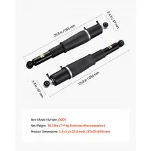 Rear Air Shock Absorber Strut 2 PCS Compatible with Cadillac Chevrolet Tahoe GMC