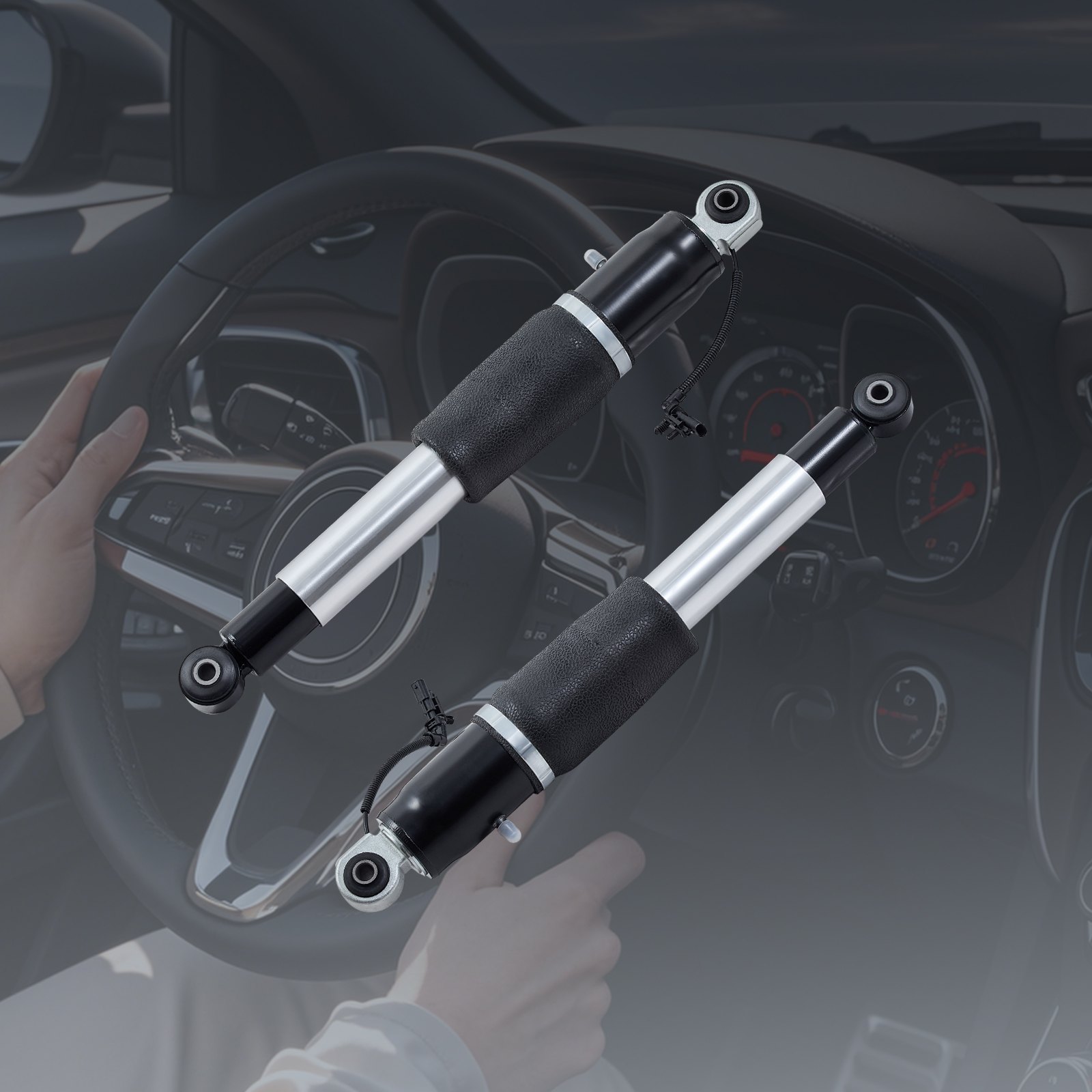 VEVOR Rear Air Shock Absorber Strut, 2 PCS, Compatible with Cadillac Escalade, Chevrolet Suburban/ Tahoe, GMC Yukon/Yukon XL, Replacement for 22283446 22278958 580-1106 5801068 5801106 23151122