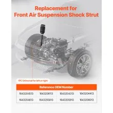 Front Air Suspension Struts Shock Absorbers Compatible With Mercedes Benz W164