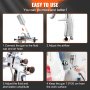 VEVOR LVLP Air Spray Gun, High Performance Gravity Feed Piant Sprayer 1.3mm 1.4mm 1.8mm Stainless Steel Nozzles 1000cc Cup w/ MPS Adapter and Air Regulator for Walls, Automotive, Home Improvement