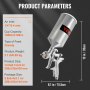 VEVOR HVLP Air Spray Gun, Professional Gravity Feed Sprayer Piant Automotive 1.3mm 1.7mm Stainless Nozzles 1000cc Copper Cup with MPS Adapter and Air Regulator for Primer, Clear & Top Coat, Touch Up