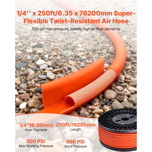 Hübriid-suruõhuvoolik 1/4" (6,35 mm), 76,2 m — pilt 2