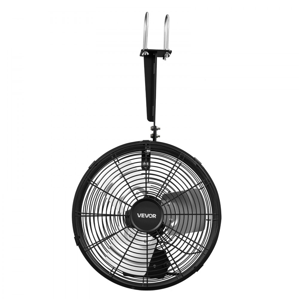 VEVOR Greenhouse Air Circulation Fan, 1800 CFM Powerful Air Circulator Electric Fan, 10 Speeds, 3 Switchable Modes, LCD Control, Ceiling Wall Mount, Fast Ventilation for Greenhouse, Patio, Garage