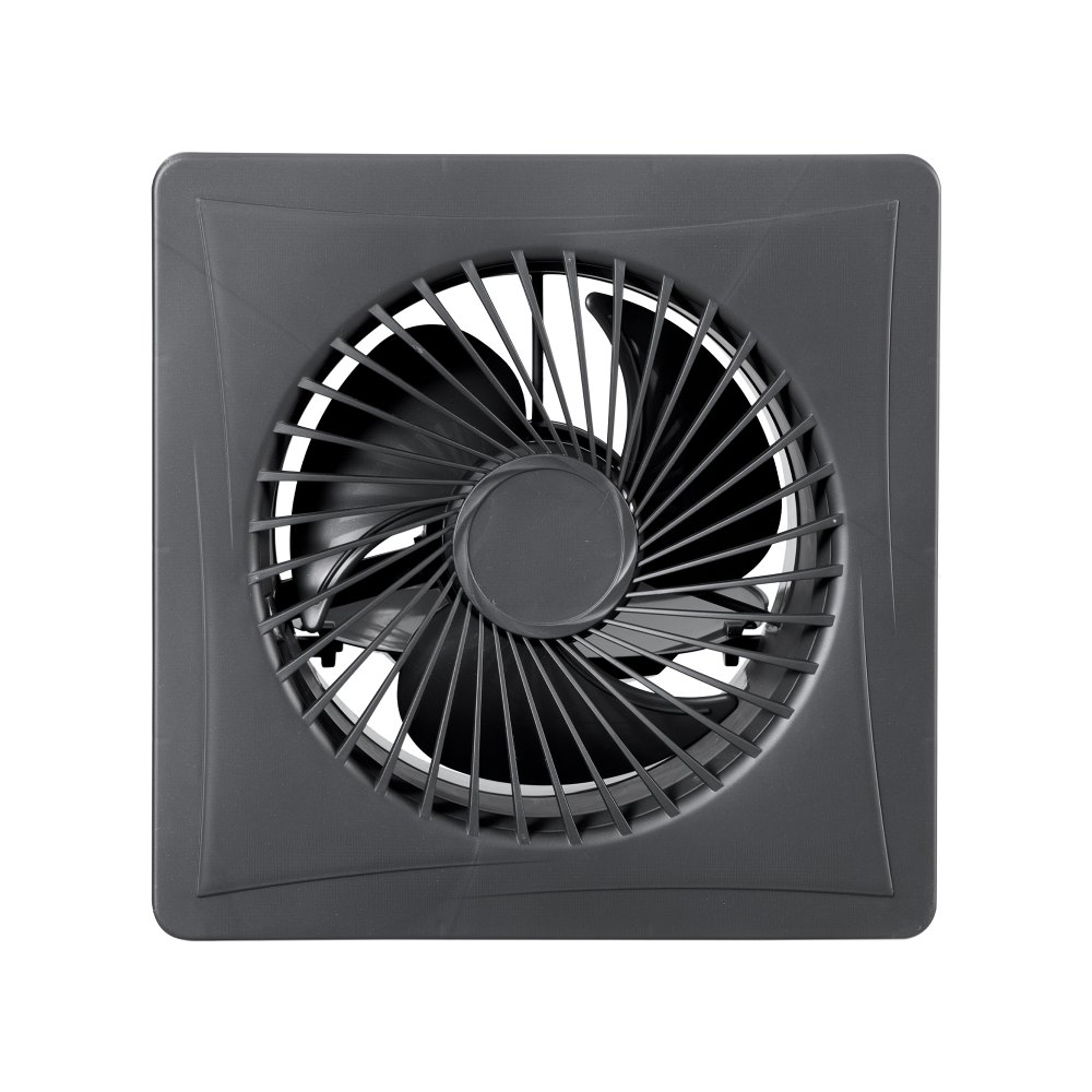 VEVOR Solar Powered Fan, 25W Solar Panel with 220 CFM Airflow, Adjustable Panel Angle, 2030 RPM High-Speed, Flexible Install, Fast Air Exchange for Greenhouse, Grow Tents, Chicken Coops, Shelters