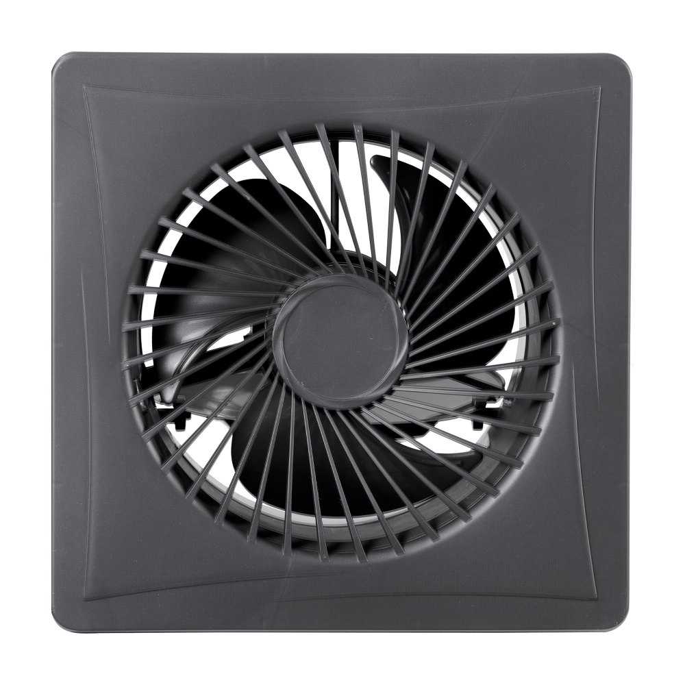 VEVOR Solar Powered Fan, 20W Solar Panel with Battery Storage, 220 CFM Airflow, Adjustable Panel Angle, 2030 RPM High-Speed, Fast Air Exchange for Greenhouse, Grow Tents, Chicken Coops, Shelters