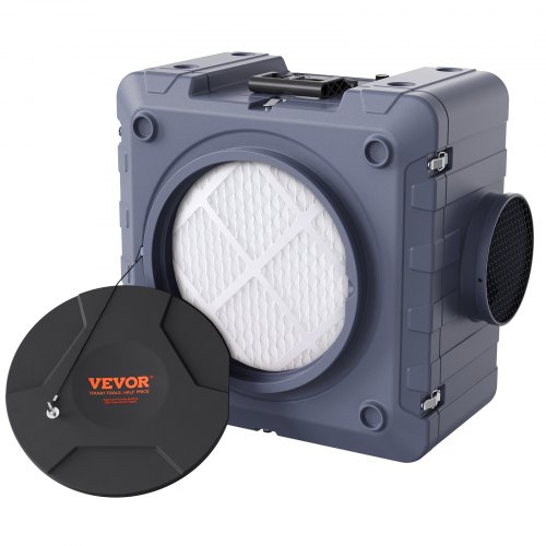 VEVOR Air Scrubber with 3-Stage Filtration, Stackable Negative Air Machine 550 CFM, Air Cleaner with MERV10, Carbon, H13 HEPA, for Home, Industrial and Commercial Use