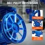 VEVOR Air Compressor Pump Head, 3HP 6.25CFM @ 90PSI, Twin Cylinder Oil Lubricated Air Compressor Piston Pump Head, Single Stage V-Type Cast Iron Air Compressor Pump Replacement with Max. 116PSI Pressure