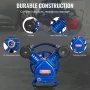 VEVOR Air Compressor Pump Head, 3HP 6.25CFM @ 90PSI, Twin Cylinder Oil Lubricated Air Compressor Piston Pump Head, Single Stage V-Type Cast Iron Air Compressor Pump Replacement with Max. 116PSI Pressure