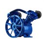 VEVOR Air Compressor Pump Head, 3HP 6.25CFM @ 90PSI, Twin Cylinder Oil Lubricated Air Compressor Piston Pump Head, Single Stage V-Type Cast Iron Air Compressor Pump Replacement with Max. 116PSI Pressure