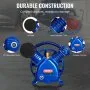 VEVOR Air Compressor Pump Head, 5.5HP 5.75CFM @ 90PSI, Twin Cylinder Oil Lubricated Air Compressor Piston Pump Head, Dual Stage V-Type Cast Iron Air Compressor Pump Replacement with Max. 185PSI Pressure