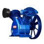 VEVOR Air Compressor Pump Head, 5.5HP 5.75CFM @ 90PSI, Twin Cylinder Oil Lubricated Air Compressor Piston Pump Head, Dual Stage V-Type Cast Iron Air Compressor Pump Replacement with Max. 185PSI Pressure