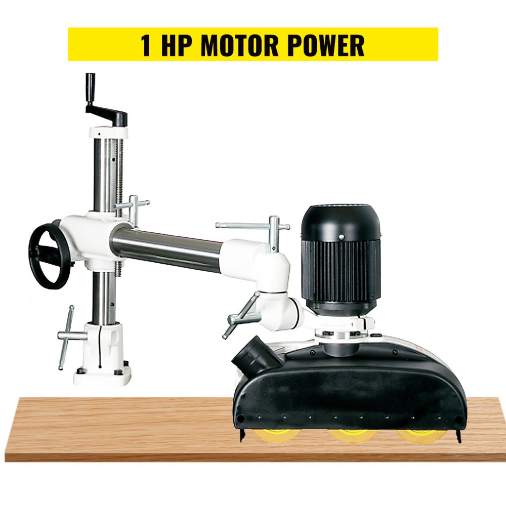 VEVOR Power Feeder, 1 HP Power Stock Feeder, Three PH Table Saw Feeder, 110V Woodworking Power Feeder, 8 Speed Woodworking Stock Feeder with 3 Roller and Variable Speed for Milling and Ripping