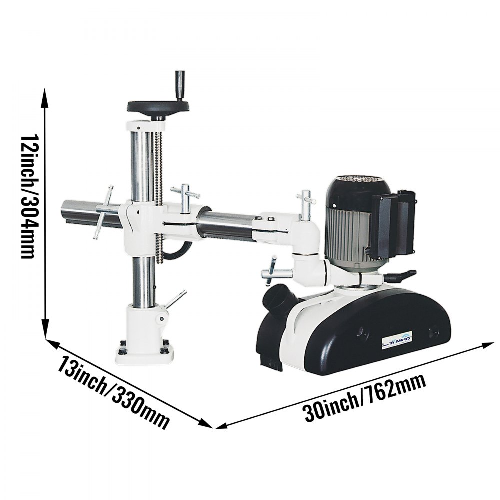 VEVOR Power Feeder, 1 HP Power Stock Feeder, Three PH Table Saw Feeder, 110V Woodworking Power Feeder, 8 Speed Woodworking Stock Feeder with 3 Roller and Variable Speed for Milling and Ripping