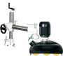 Alimentador eléctrico VEVOR, alimentador eléctrico de 1 HP, alimentador de sierra de mesa de tres PH, alimentador eléctrico para carpintería de 110 V, alimentador eléctrico de carpintería de 8 velocidades con 3 rodillos y velocidad variable para fresado y corte