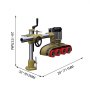 VEVOR Power Feeder, 1 HP Power Stock Feeder, Single PH Table Saw Feeder, 110V Woodworking Power Feeder, 8 Speed Woodworking Stock Feeder with 4 Roller and Variable Speed for Milling and Ripping