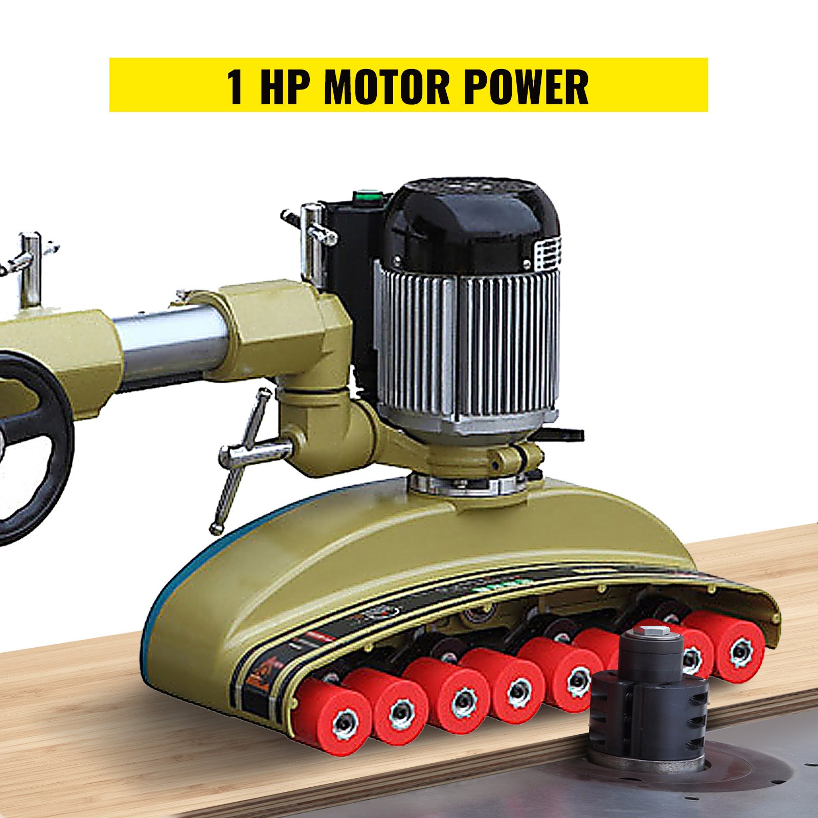 VEVOR 8 Roller Variable Speed Power Feeder 1 Phase 220V Power Stock Feeders