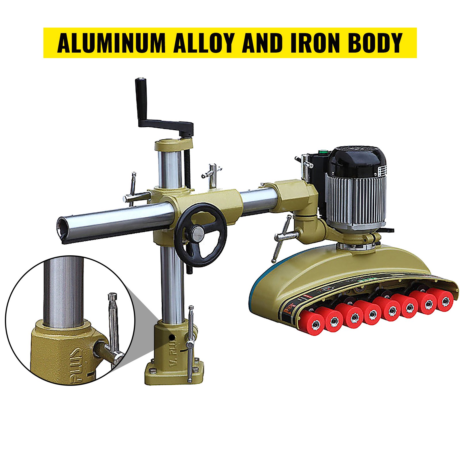 VEVOR 8 Roller Variable Speed Power Feeder 1 Phase 220V Power Stock Feeders