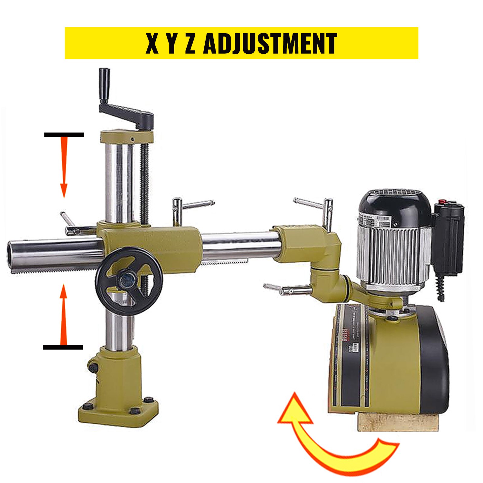 VEVOR 8 Roller Variable Speed Power Feeder 1 Phase 220V Power Stock Feeders