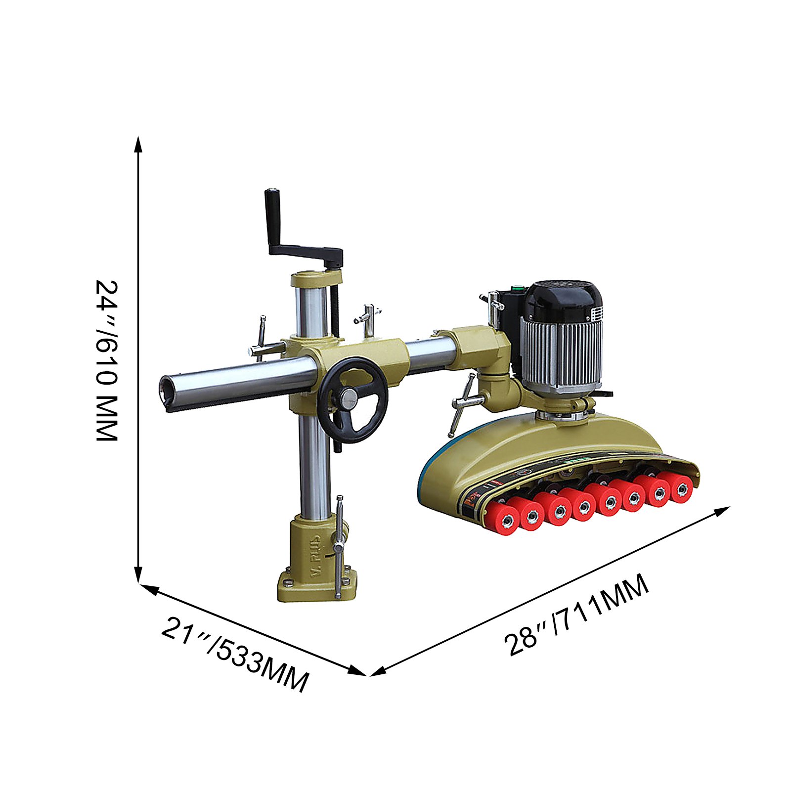 VEVOR 8 Roller Variable Speed Power Feeder 1 Phase 220V Power Stock Feeders