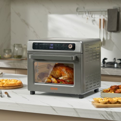VEVOR 12-IN-1 Air Fryer Toaster Oven, 25L Convection Oven, 1700W