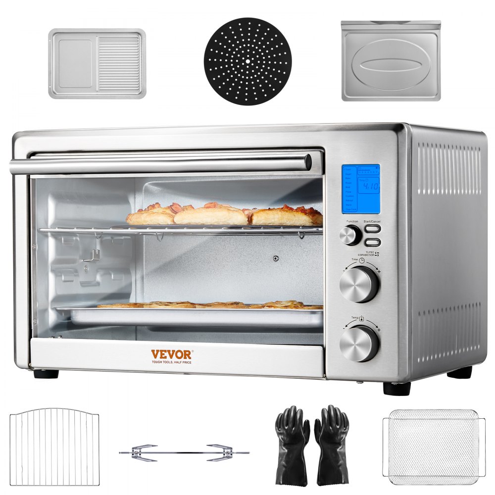 Freidora de aire VEVOR 13 en 1, horno tostador, 28 l, 1800 W, horno de convección para uso doméstico