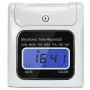 Attendance Clock Digital Time Recorder Punch Card Machine LCD Screen w/Timecards